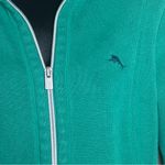 Tommy Bahama ARUBA Sweatshirt Women's Small Green 1/2 Zip Jacket $128 Photo 2