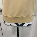 Cynthia Rowley Tan Puff Sleeve Top Short Sleeve Sweatshirt Material Crew Neck Photo 2