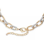 On 34th Necklace NEW Chain Link Two Tone Mixed Metal w/Gift Box 15"+2" extender Gold Photo 2