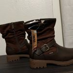 Muklucks MUK LUKS women's Scarlett Sabrina 6.5 Wide Brown Faux Suede Boots w/ Buckle NWT Photo 2