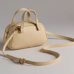 Altar'd State Altar’d State Pebbled Mini Top Handle Bag Cream Handbag With Crossbody Strap NWT Photo 0