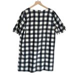 Madewell Women’s Bell Sleeve Mini Dress in Leighton Plaid Blue White Size 12 Photo 3