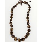 Native Treasure Genuine Tropical Brown Tiger Kukui Nut Necklace~The Philippines Photo 0