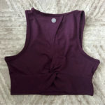 Threads 4 Thought ‼️ Sports Bra Tie Back Top Maroon Color Sustainable Size Small Photo 2
