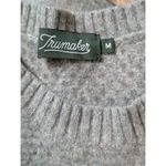 Trumaker Yak Wool Blend Crewneck Sweater M Textured Knit Luxury Minimalist Brown Size M Photo 2