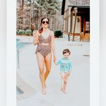 Aerie Floral Open Tie Full Coverage One Piece Swimsuit Strap /Strapless Brown XL Photo 7