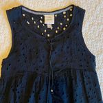 Knox Rose Size XS Lace-Up Tassel Ties Lined Spring Boho Black Dress Photo 6
