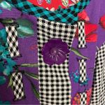 carole little Vintage Petites Jacket NWT Size 8 Flower Button Checkered Floral Photo 3