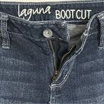 Women’s Bull Head Laguna Bootcut Jeans Distressed Dark Wash‎ Size 5 Short Blue Photo 7