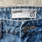 Garage Light Wash Chewed Hem Mom Jeans Photo 4