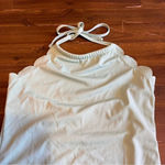 Vanilla Beach Vanilla/Beach Mint Scalloped One Piece Bikini Swimsuit Halter Size XL Photo 7