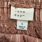 A New Day  Brown Ruched Crop Top Spaghetti‎ Straps Women's Size Large Photo 4