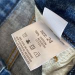 Betro Simone  Mom Fit Button Fly HighRise Distressed Straight Leg Jeans Photo 3