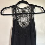 J. Valdi Luxe Jersey Crochet Racerback Swim Coverup Dress Size S Black Photo 8