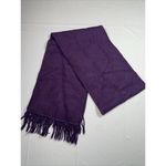 Ccahuantico‎ Scarf Alpaca Purple Fringe 70x8.5" NWOT Photo 2