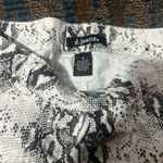 D. Jeans Women's Snake Print Shorts - Black and White Photo 3