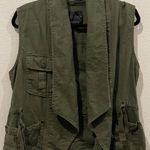 Anthropologie SANCTUARY Olive Green Linen Vest  Photo 0