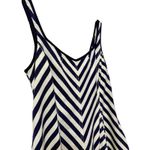 Talbots  Nautical Navy / White‎ Coastal Striped Full Skirt Costal Midi Dress Sz 2 Photo 3