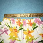 Forenza 𝅺 capris spring tropical print stretchy  elastic waistband size S Photo 4