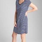Gap  striped short sleeve vneck tshirt mini dress Photo 1