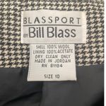 Bill Blass Vintage Women Tweed Jacket 10 Houndstooth Career Professional Blazer Photo 1