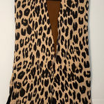 Chico's Reversible Cardigan Vest Sleeveless Sweater Color Block Brown Black Photo 0