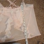 Victoria's Secret  pink flowy sheer cop top size small Photo 13
