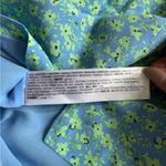 Mango π Blue and Green Floral Mini Skirt Size L Photo 4