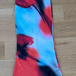 White Fox Boutique White Fox Maxi Skirt Ex Best Friend Size S Blue Orange Photo 0