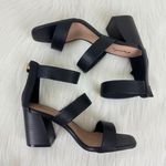 Qupid Women's  Dorcas Faux Leather Multi Strap Block Heel Sandals Black Size 8 Photo 4