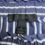 J.Crew  Blue White Stripe‎ Off the Shoulder 3/4 Sleeve Top Blouse Size 2 Photo 2