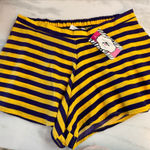 Peach Love California LSU purple and gold stripped shorts Photo 0