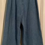 ZARA Women Light Wash Flare Leg Crop Denim Jeans -2 Photo 6