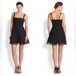 BCBGMAXAZRIA Women’s Black Lace Tulle Dress Size 6 Photo 2