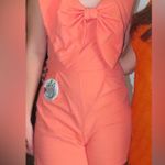 Entro Orange Bow Romper Size Medium Photo 1
