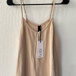 Bobi Revolve  Los Angeles Handkerchief Midi Dress Sandy Tan M Photo 2