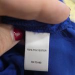 Melissa Paige  Woman Plus Blouse Size 2X Royal Blue Silk Look Wedding Bold Color Photo 7