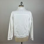 Anthropologie  Pilcro White Lace Denim Jacket Photo 5