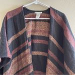 American Eagle Striped Poncho Photo 1