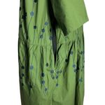 Eshakti Eshakli Square Neck Green Embroidered Floral Custom Dress Photo 11