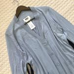 NWOT $650 Maison Margiela Women's Side Bow Wool Blend Cardigan Sweater Sz L MM6 Blue Size L Photo 3