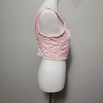Wild Fable Pink Floral Lace Corset Cropped Tank Size Medium Photo 2