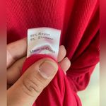 Princess Polly  Red Ribbed Ruched Side Keyhole Back Bodycon Dress size 8 Photo 4