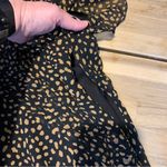 Urban Outfitters Black & Brown Animal Print Short Sleeve V-Neck Dress M Photo 4