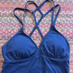 Athleta  NAVY BLUE STRAPPY TANKINI SWIM TOP Photo 1