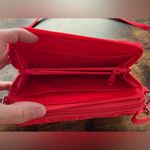 Vera Bradley RETIRED: | ladies Cardinal Red mini crossbody handbag. Photo 6