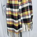 100% Cashmere Scarf Camel Tan Tartan Plaid Made in Scotland 70" x 12" NWOT Photo 2