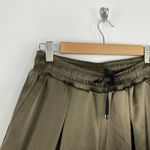 Koral  Pine Green Celeste Wide Leg Satin Pants Women Small Parachute Grunge Photo 5