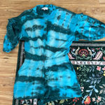 Something Navy  Esmeralda Tie Dye Henley Romper in Blue medium Photo 0