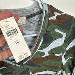 Anthropologie NWT T.La Camo Print Classic V-Neck Short Sleeve T-Shirt Size XS Photo 5
